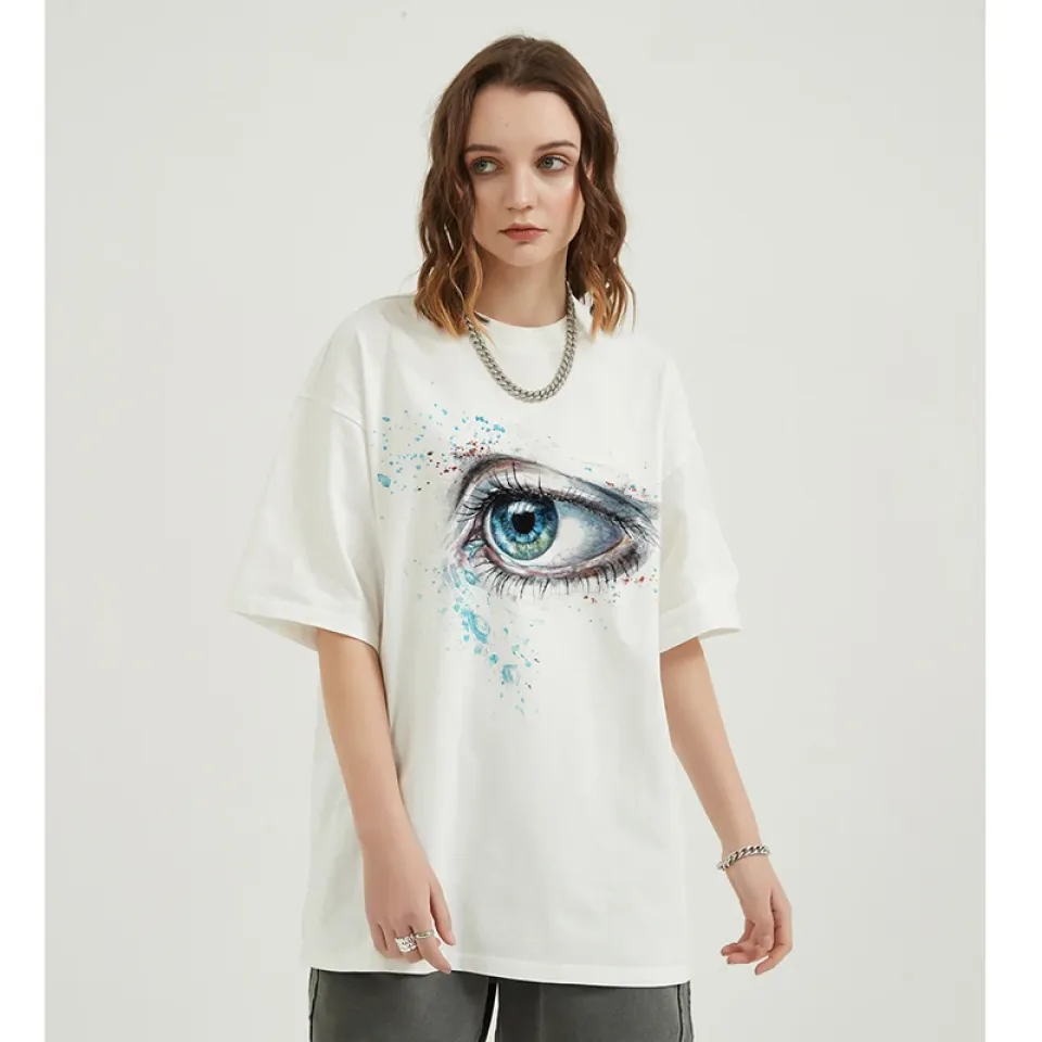 Bold Blue Eye Graphic T-Shirt S138686f104c347aba4435aa5d7b08737R f467e3d9