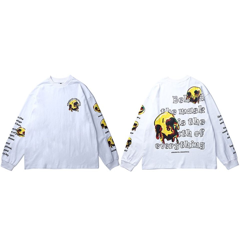 Unusual Mask Print Sweatshirt H8d6e6fc55854413b831e5d822d1bc0d19 f761a79f