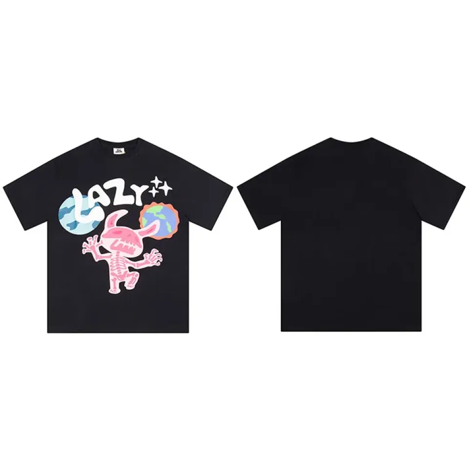 Lazy Devil Skeleton Graphic Print T-Shirt S28e36660a33b493ba42d69f811051c1f2 f79ac645