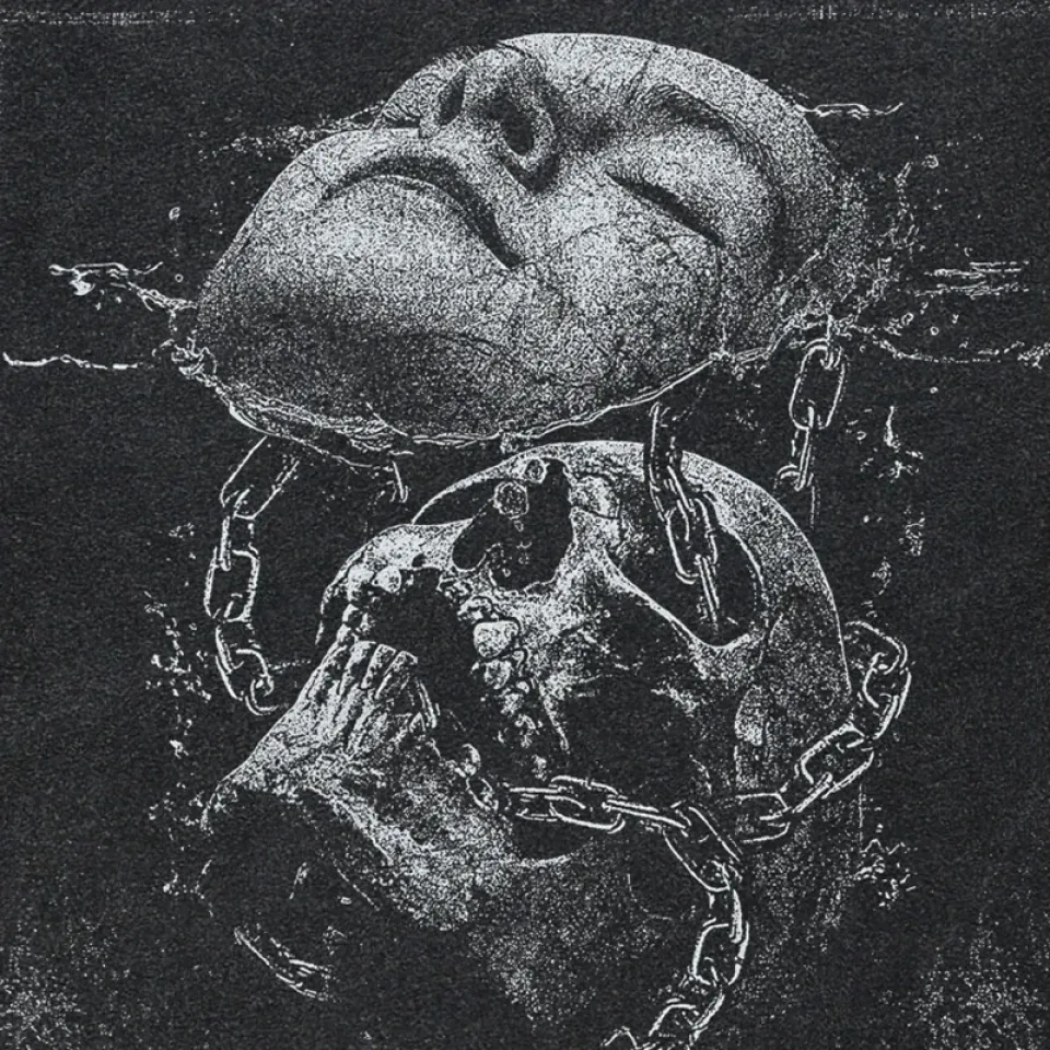 Retro Cracked Skull T-Shirt Black S6e8c8fafde7d481eba8e174cde858a5bn f786dcc0