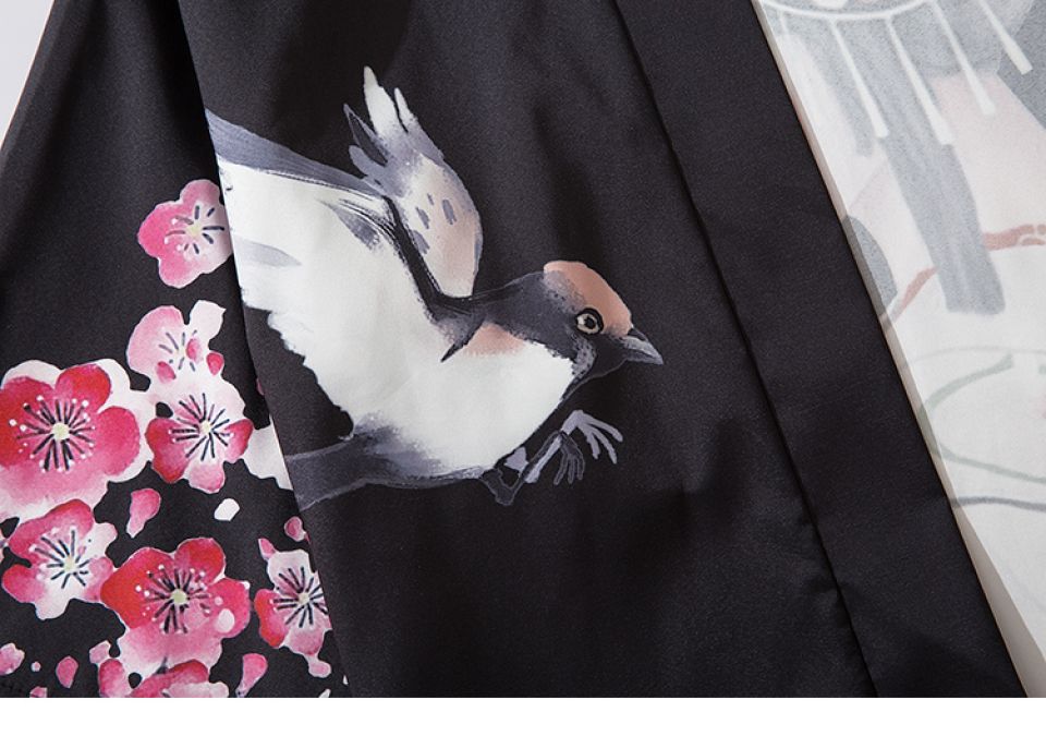 Japanese Girl In Flowers Poly-cotton Kimono H2eda3937cfee4347a64518510ac87c72x f8e988c4