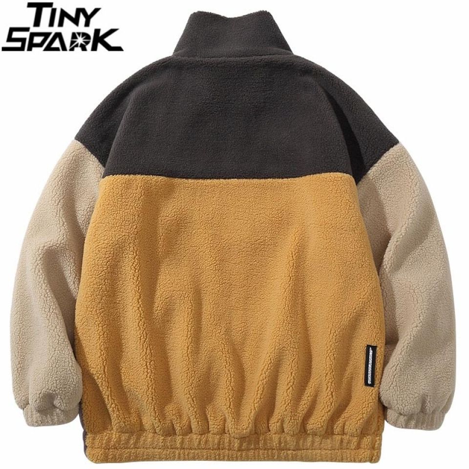 Color Block Furry Jacket H7b750a38065e4bf0ad330f56f8cf8148x f87ed5fd