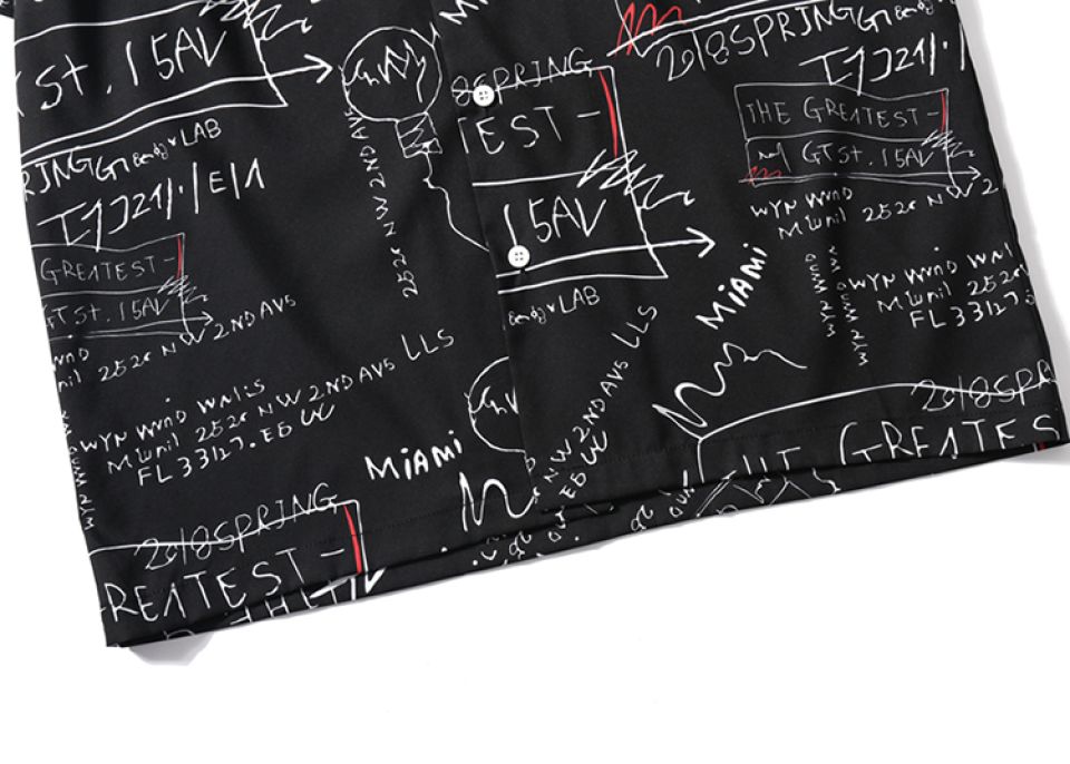 Scribbled Streetwear Shirt HTB1jdslRCzqK1RjSZPcq6zTepXaz f8018420