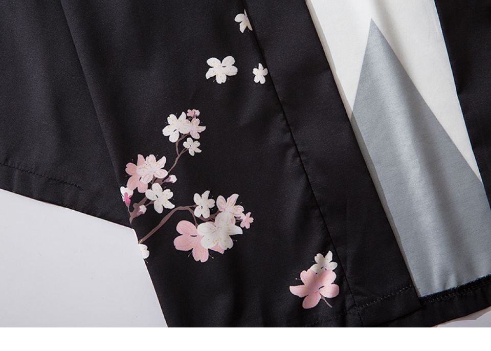 Japanese Cherry Blossom Peace Sign Kimono H733d0620c96d47e49c230a644ae9ae02A f96142f2