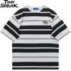 Retro Double Striped Loose T-Shirt Sbabd125ae9ab4c8ea680e1a84b083416s fbad8253