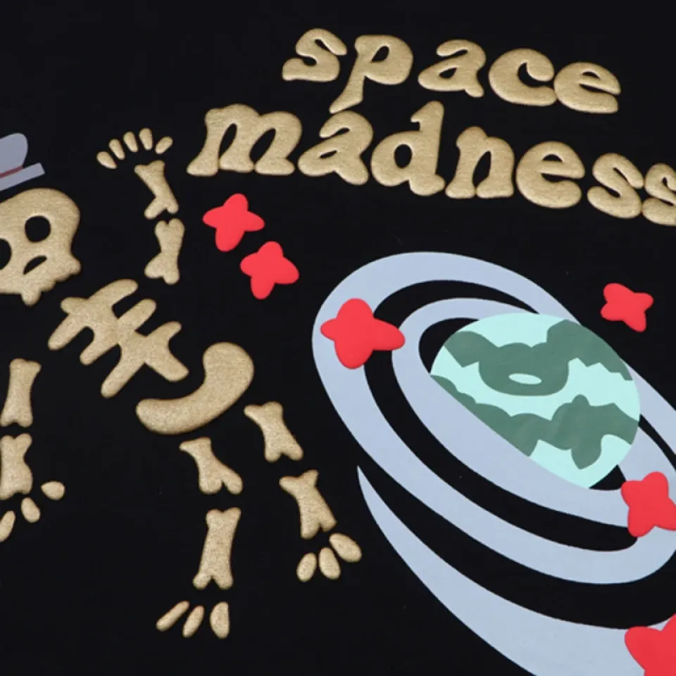 Space Madness Skeleton Graphic Print T-Shirt S389fed8bfaf648af86339785efedeb60H fcfe24a7
