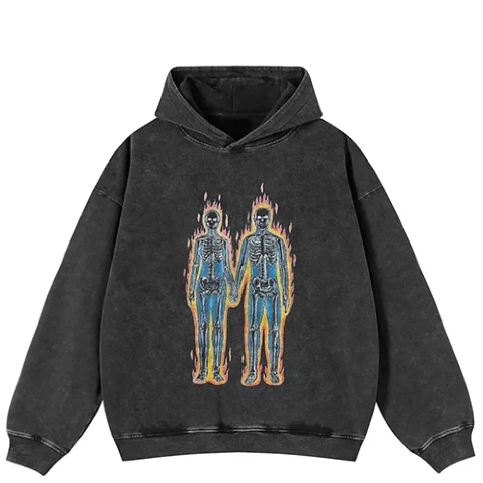 Twin Skeleton Flame Graphic Hoodie S92c6e5dd174e45e3ac857ae6cb1b8411e fcc71058