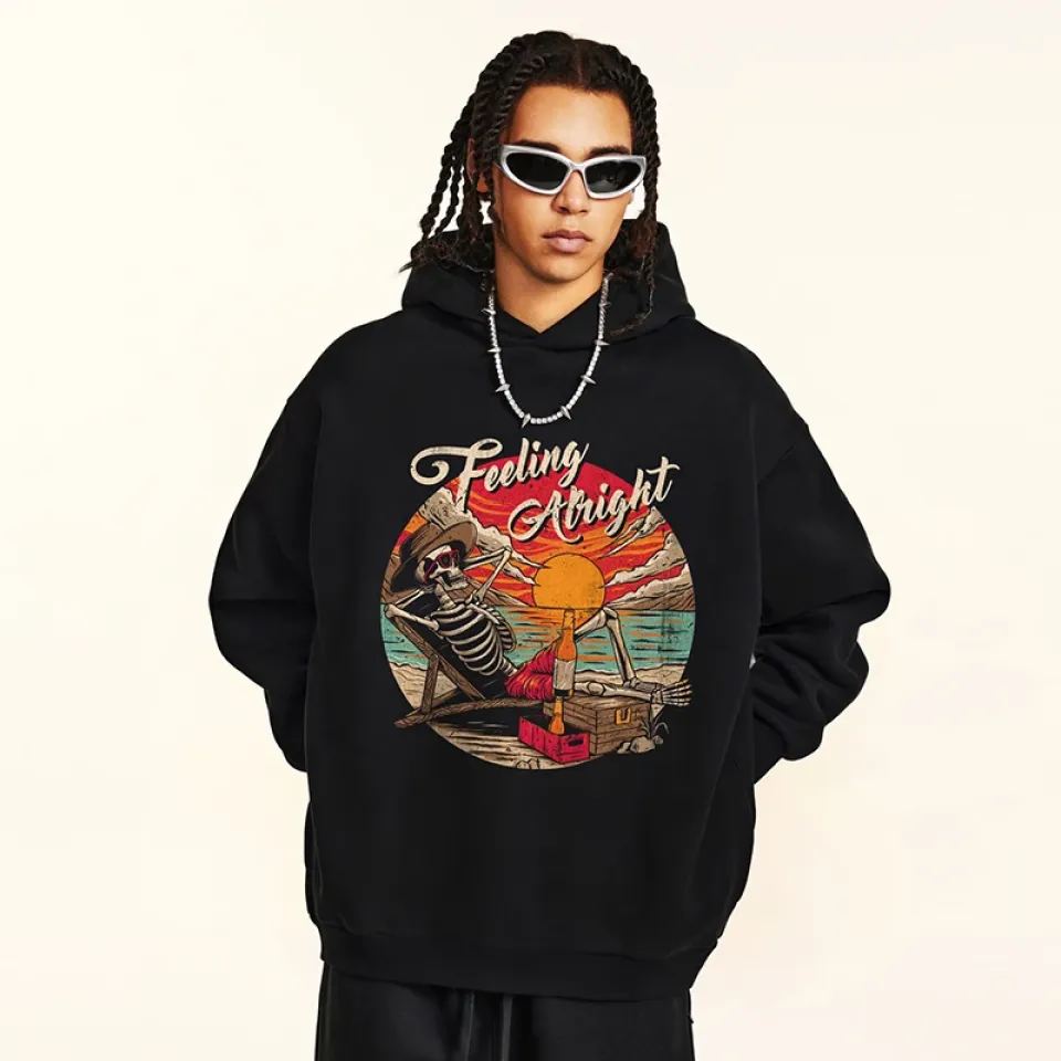 Feeling Alright Skeleton Graphic Hoodie Sa259c9057caf4905b0dec6c92ac8d90bO fcf79f3e