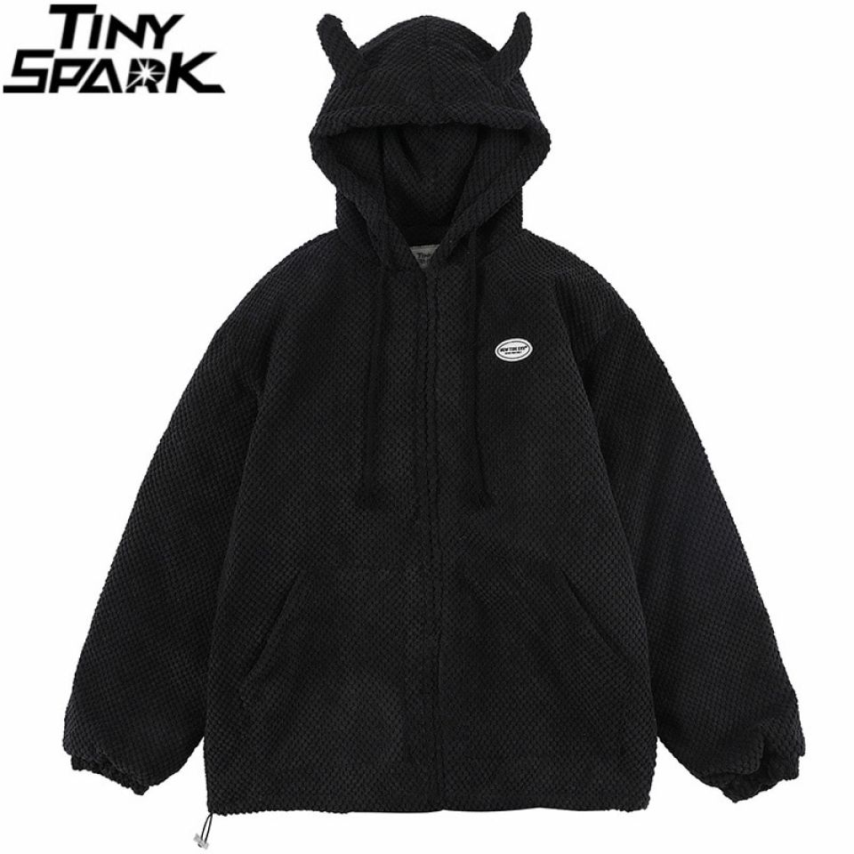 Devil Horns Hooded Jacket H6242bd3064f2464d87252f40a6565544X fd3e1c08