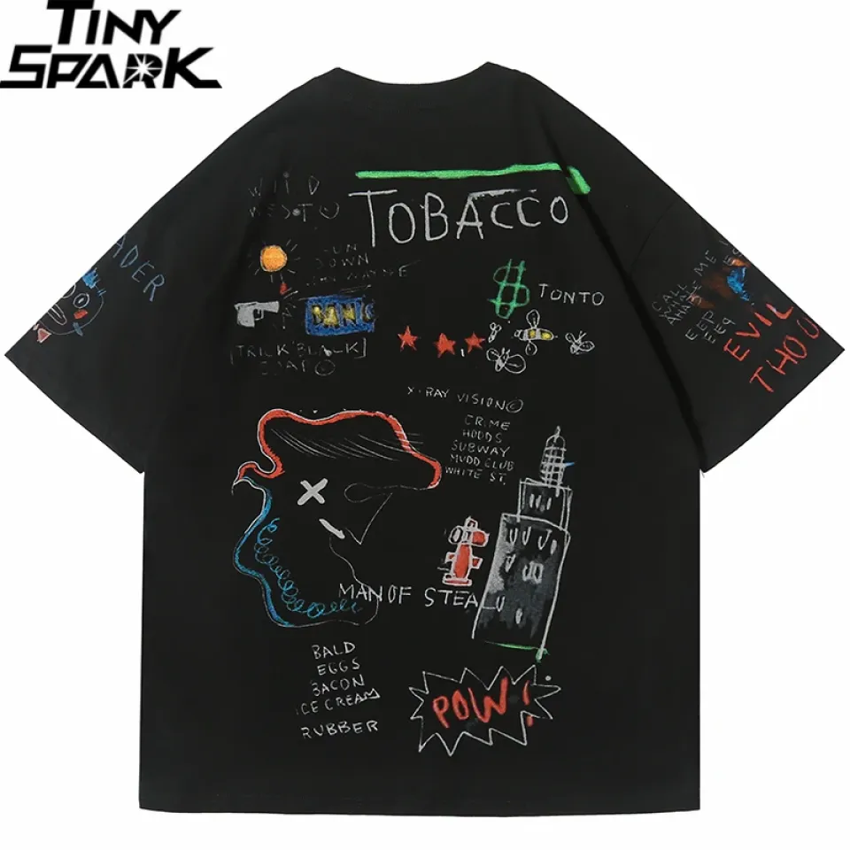 Graffiti Harajuku Summer Short Sleeve T-Shirt 2 Graffiti Harajuku Summer Short Sleeve T-Shirt S37f9c5a759844d92b3423fd18f9e8c33k fdef3cc0