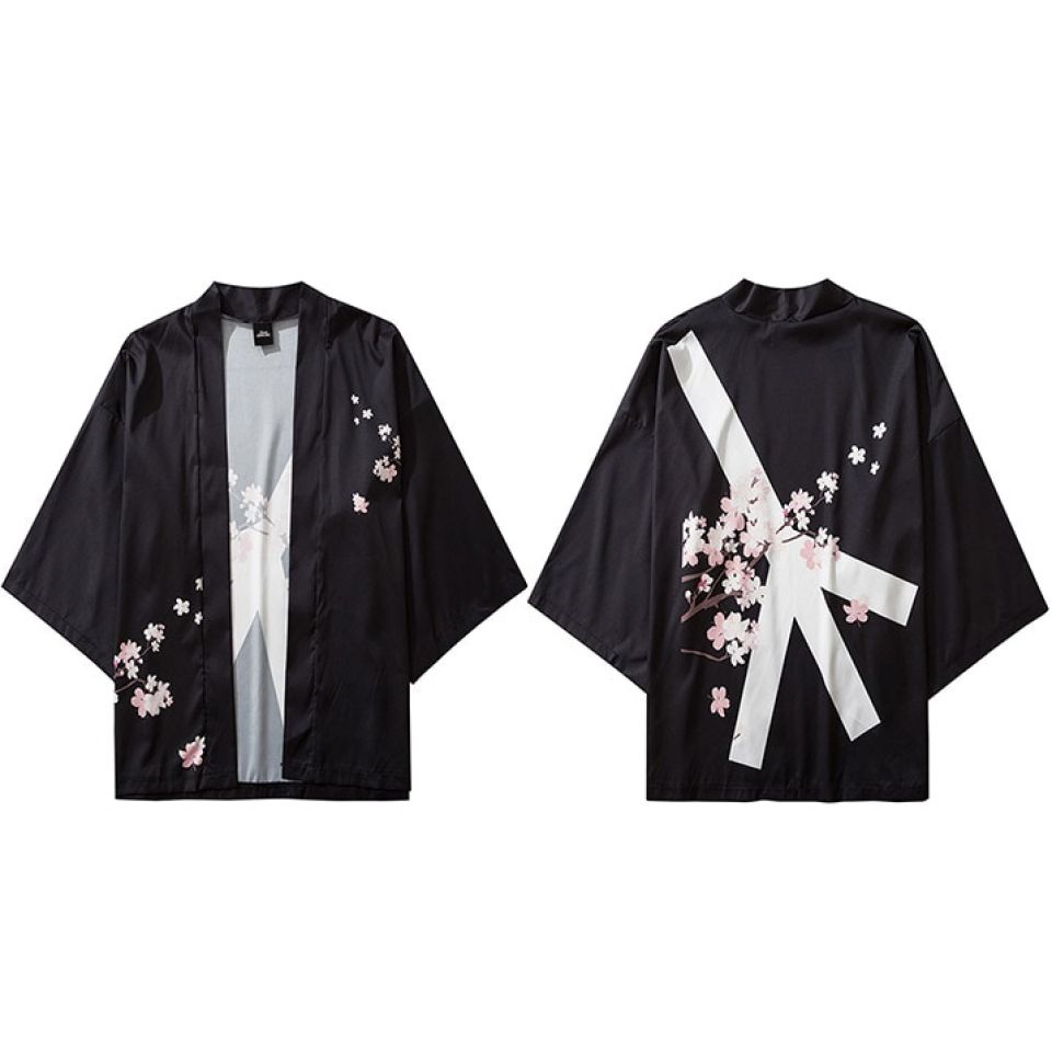 Japanese Cherry Blossom Peace Sign Kimono H4fa7f670df084d3885db8d4884736408b fed40f7a