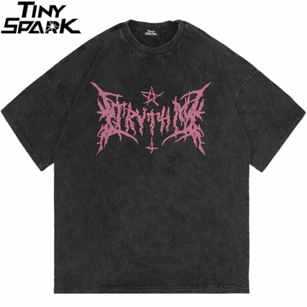 Cryptic Letter Star Casual T-shirt