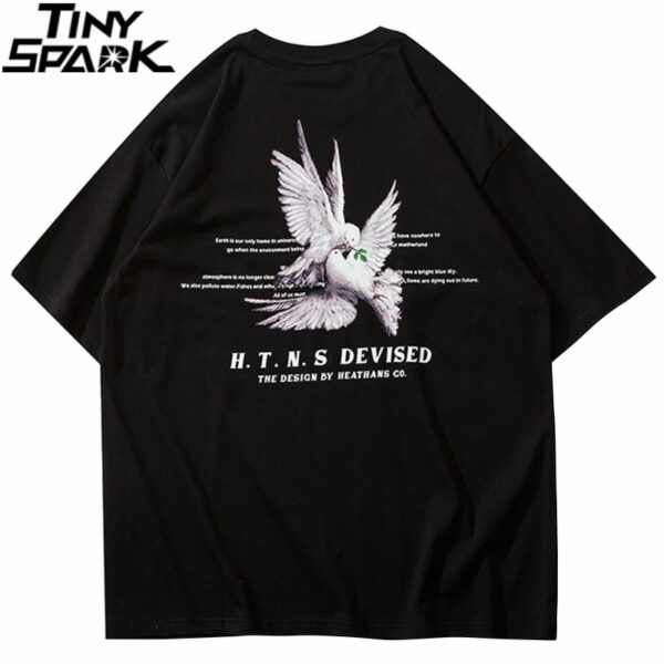 Pigeon Art Graphic T-Shirt