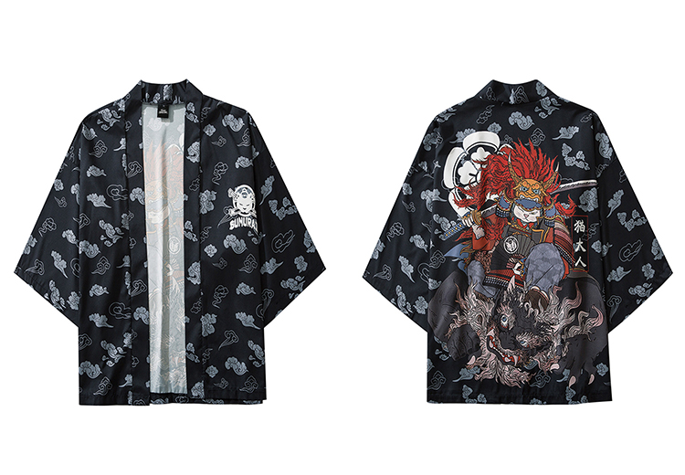 3. Anime Knight Rider Poly Cotton Kimono