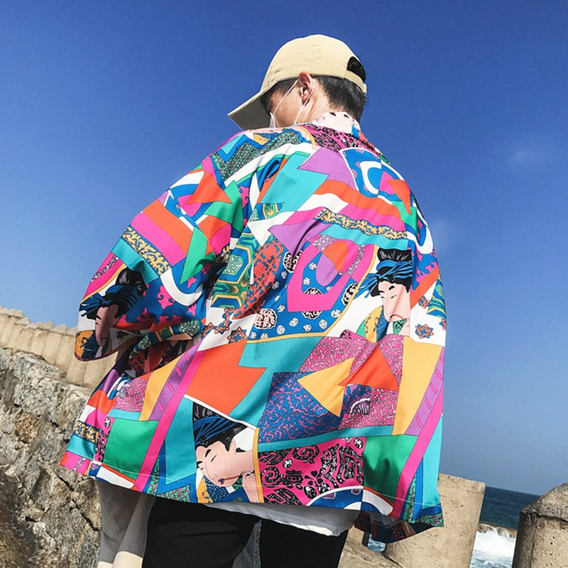 8. Japanese Ukiyoe Kimono Jacket