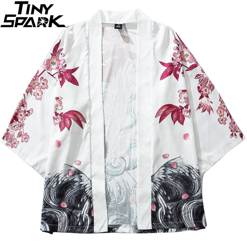 2. Japanese Cherry Blossom Poly Cotton Kimono