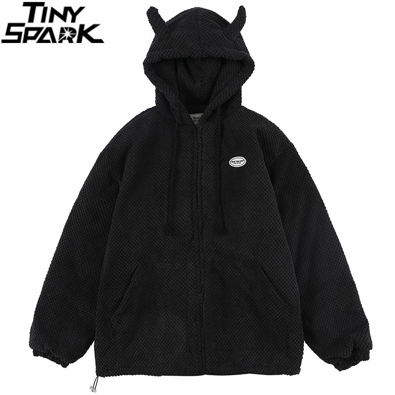 Devil Horns Hooded Jacket Tiny Spark