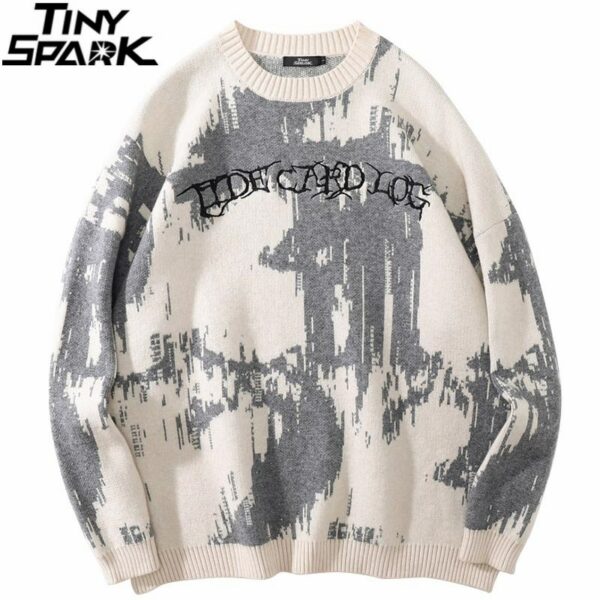 Grey Strokes Pullover