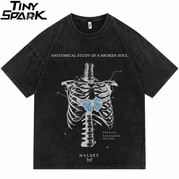 Butterfly In Ribcage Graphic T-Shirt