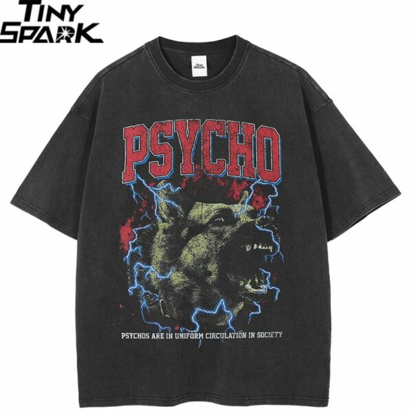 Psycho Lightning Graphic T-Shirt