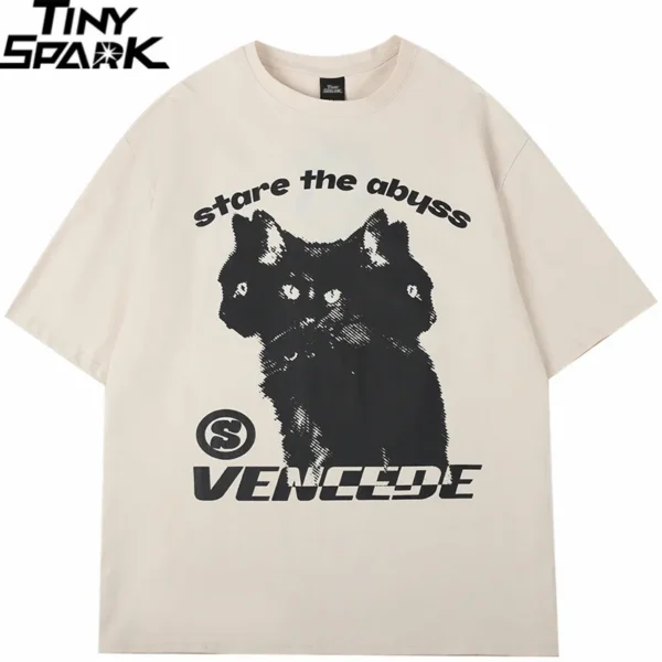 Hydra Cat Graphic Hippie T-Shirt