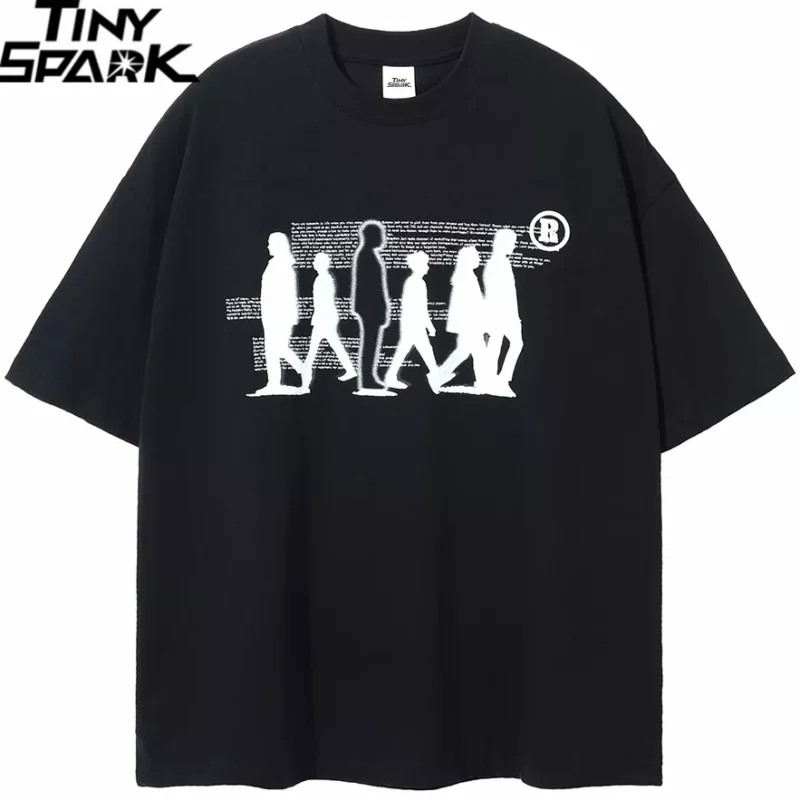 Shadow Graphic Casual T-Shirt