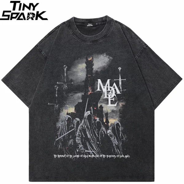 Scary Ghost Castle Graphic Tee
