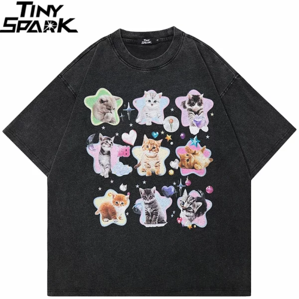 Star Baby Cats Graphic T-Shirt