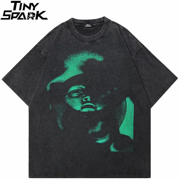 Green & Red Face T-Shirt