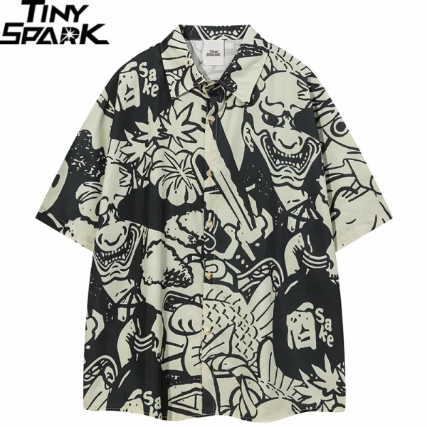 Japanese Ukiyoe Beach Shirt