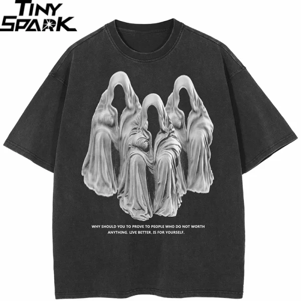 Retro Ghost Graphic T-Shirt