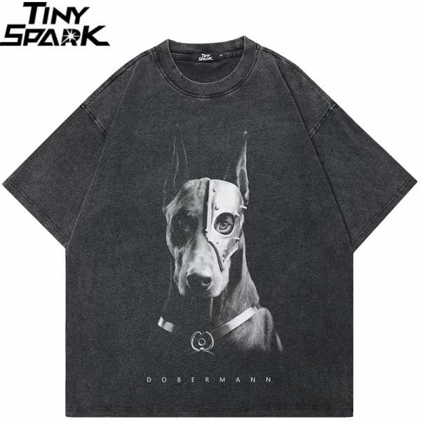Masked Doberman Streetwear Tee