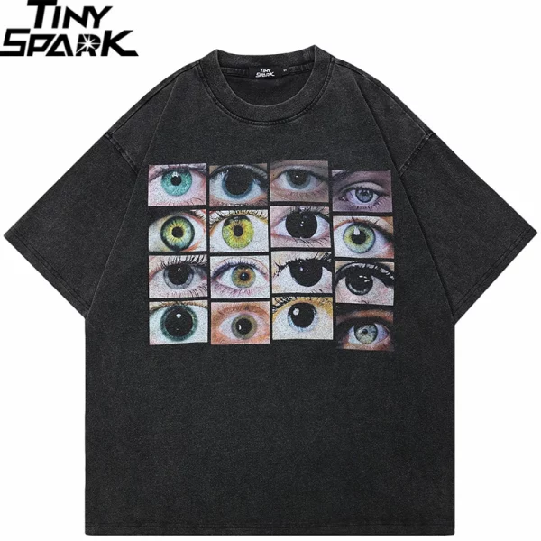Bold Graphic Eyes World T-Shirt