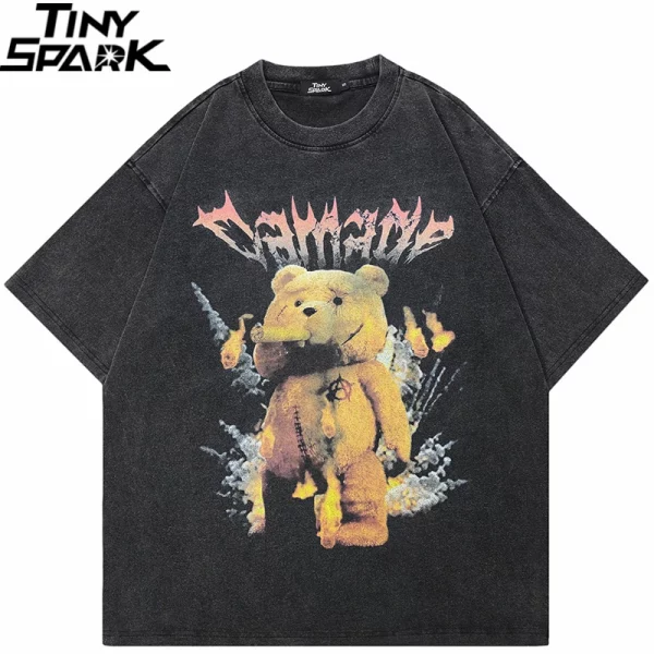 funny Bear Graphic T-Shirt