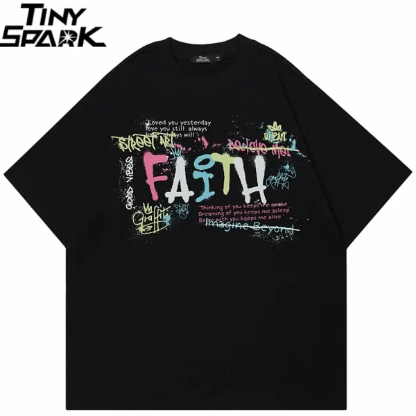 Rainbow Graffiti Letter T-Shirt