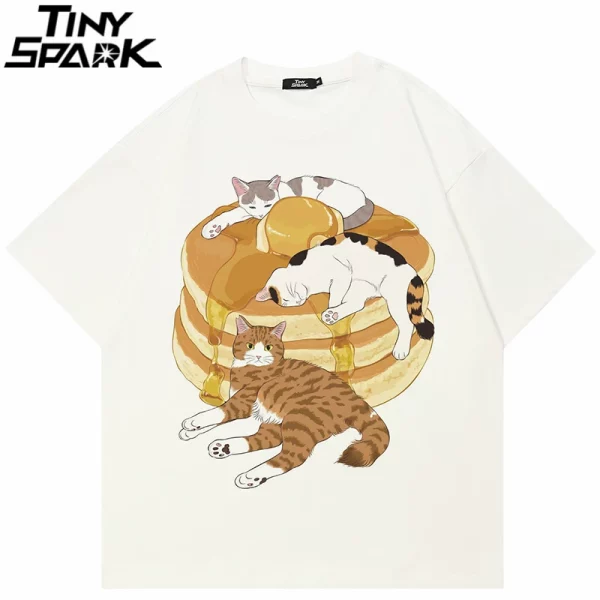 Greedy Cat Graphic T-Shirt