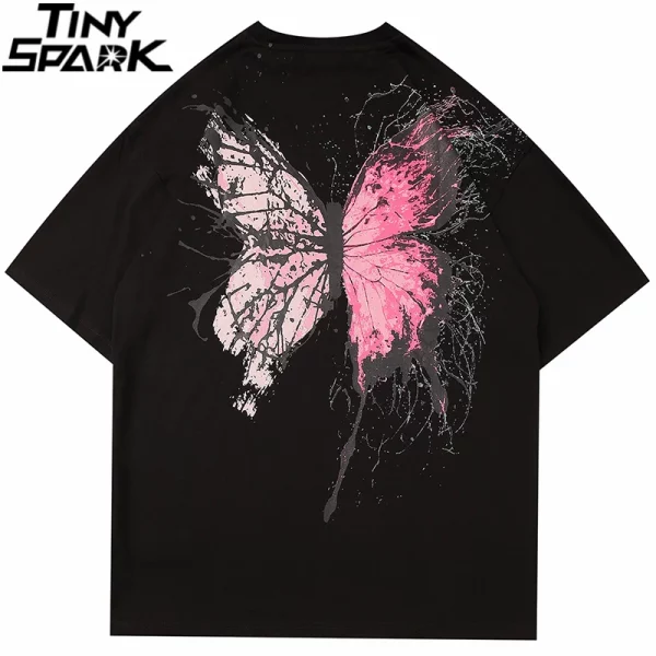 Cracked Butterfly Graphic T-Shirt