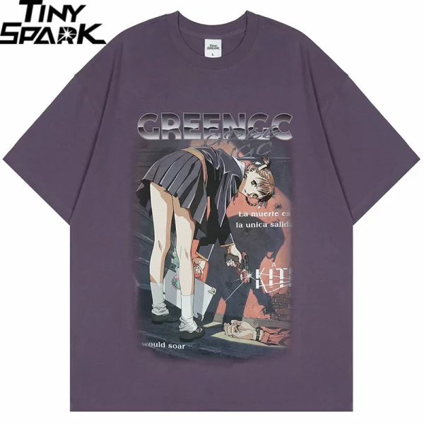 Anime Girl Streetwear T-Shirt