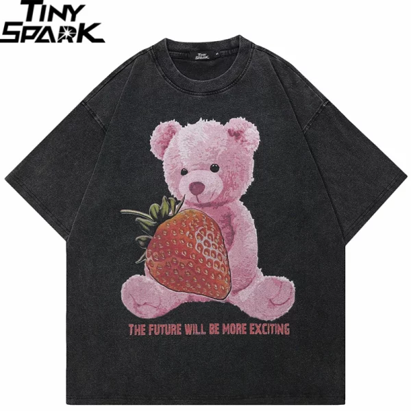 Strawberry Bear Hip Hop T-Shirt