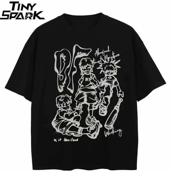 Japanese Anime Graphic T-Shirt