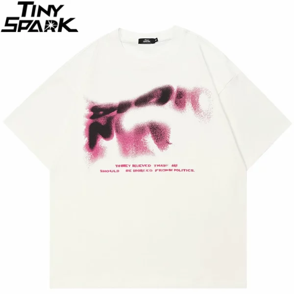 Twisted Blurry Letters T-Shirt
