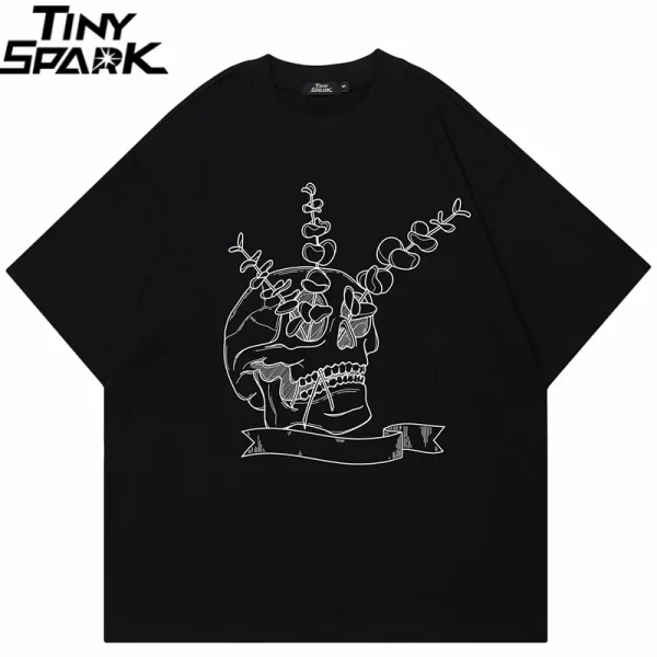 Skull Graphic Streetwear Tee