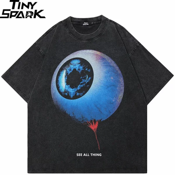 Bold Eyeball Graphic Streetwear Tee