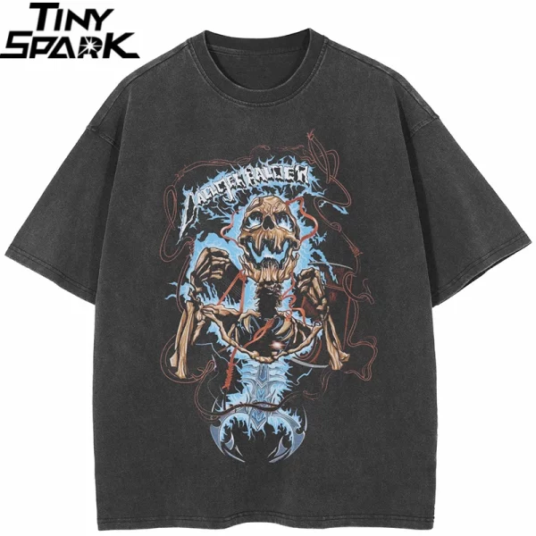 Skull Graphic Hip Hop T-Shirt