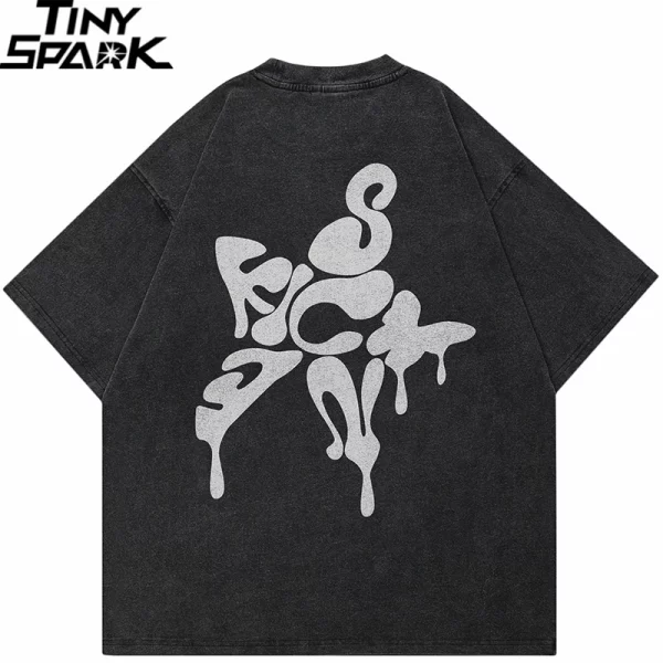 Expressive Melting Star T-Shirt