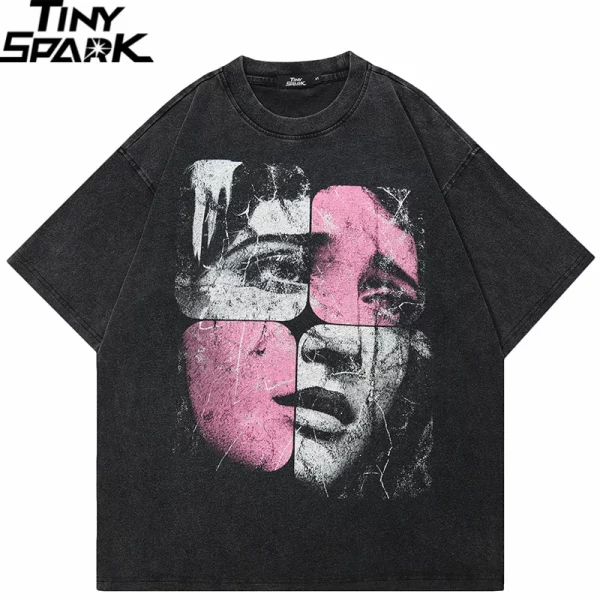 Puzzle Face Graphic T-Shirt