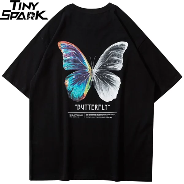 Oversized Color Butterfly T-Shirt