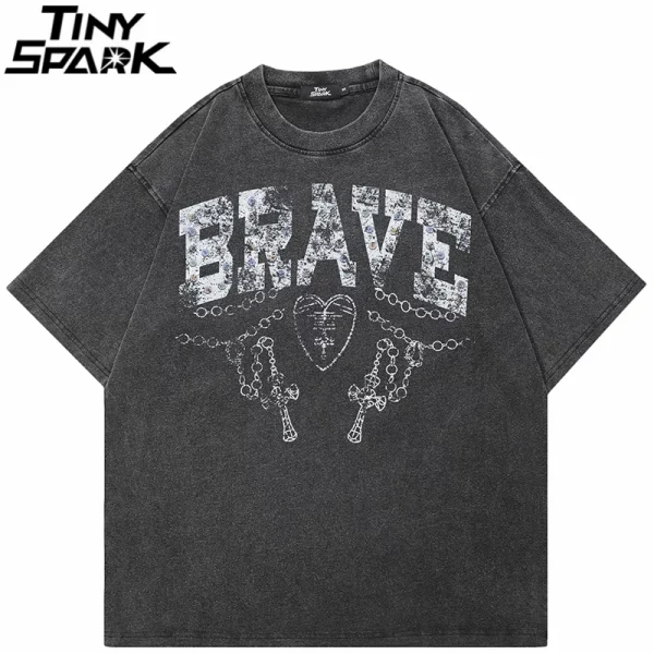 Retro Cross Letter Graphic Tee