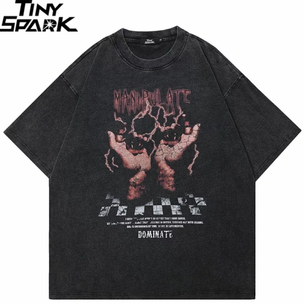 Retro Washed Black T-Shirt