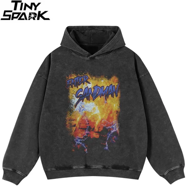 Washed Black Hoodie